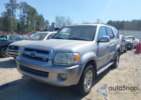 2005 Toyota Sequoia Limited V8 z USA, uszkodzony, nr VIN 5TDBT48A35S256447